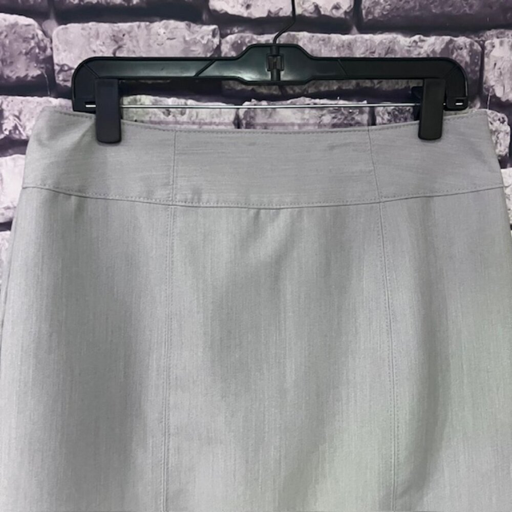 Worthington Gray Fully Lined Skirt Size 12 - Picture 2 of 9